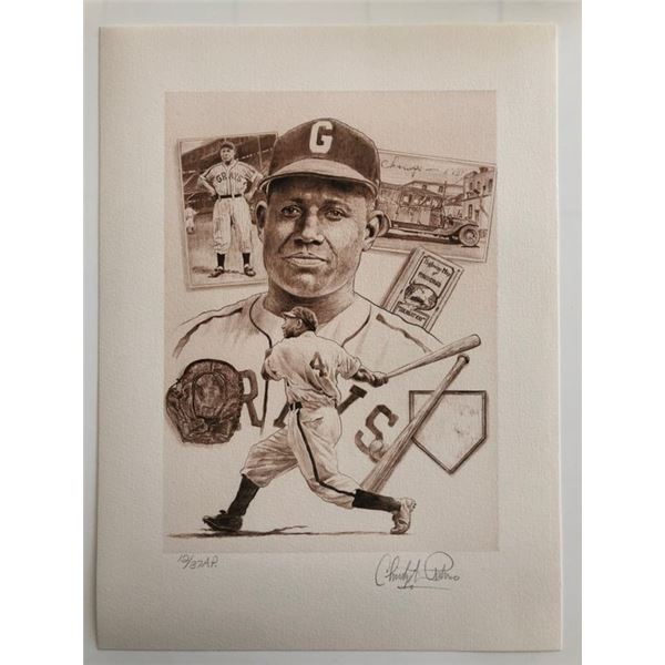 Buck Leonard Artwork. Individually  Numbered Signed Artists Proof