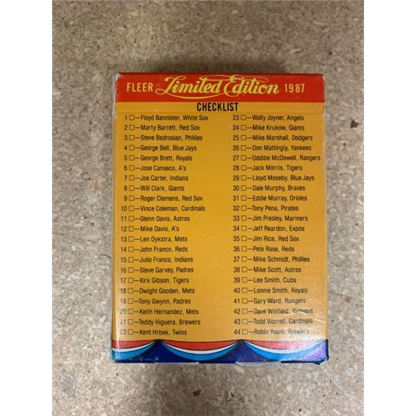 Fleer 1987 Baseball Superstars card set