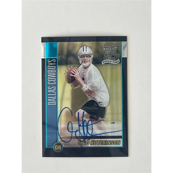 Dallas Cowboys Chad Hutchinson 2002 Topps #224 signed trading card