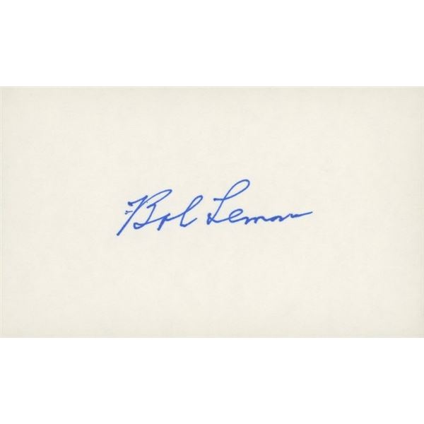 Bob Lemon original signature