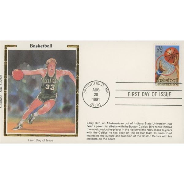 Boston Celtics Larry Bird 1991 First Day Cover