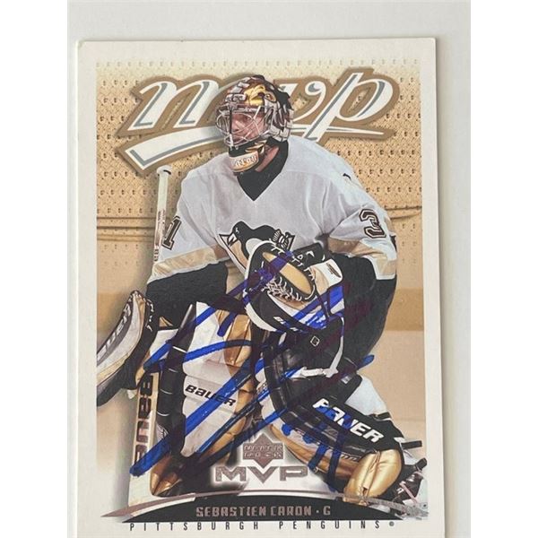 Pittsburgh Penguins Sébastien Caron 2003 Upper Deck #342 signed trading card