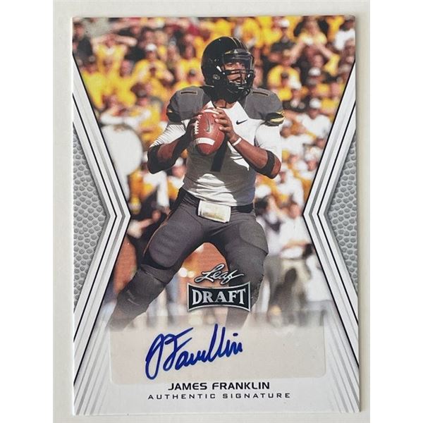 Missouri Tigers James Franklin 2014 Leaf Draft signed trading card