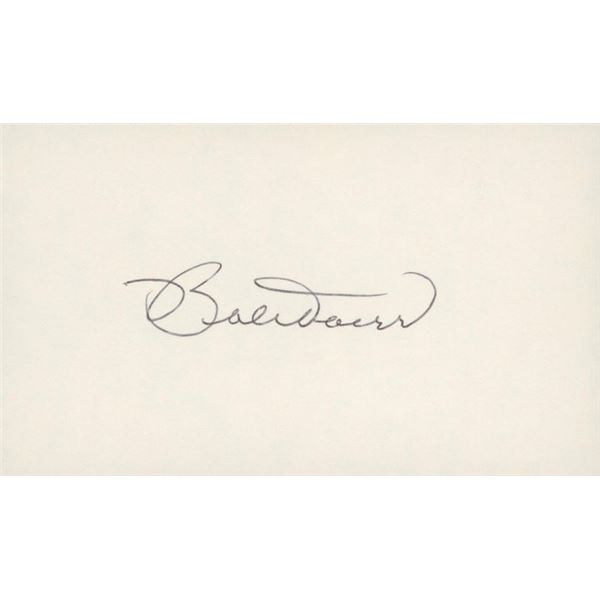 Boston Red Sox All Star Bobby Doerr original signature cut