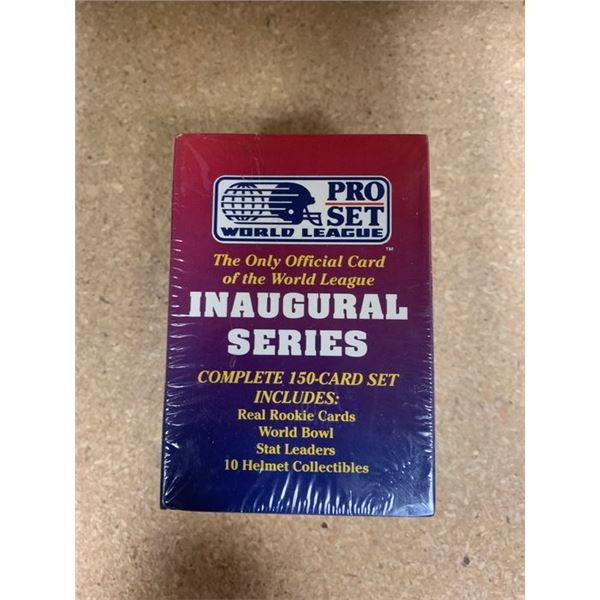 World League Inaugural Series football card box