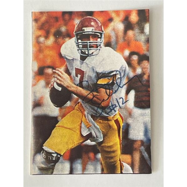 Football player signed photo