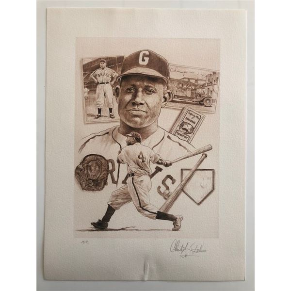 Buck Leonard Artwork. Artist Signed Hors Commerce Print