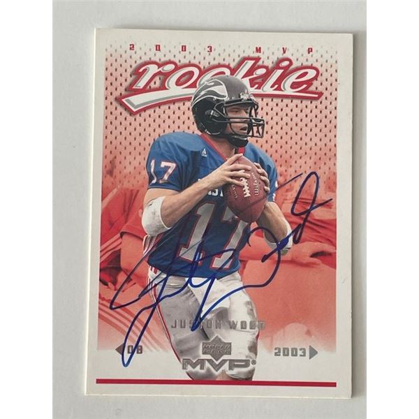 Portland State Juston Wood 2003 Upper Deck #326 signed trading card