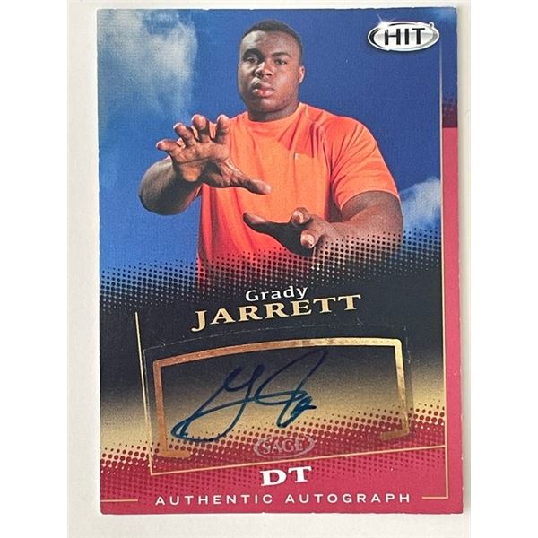 Grady Jarrett signed 2015 Sage Hit  #A50 trading card