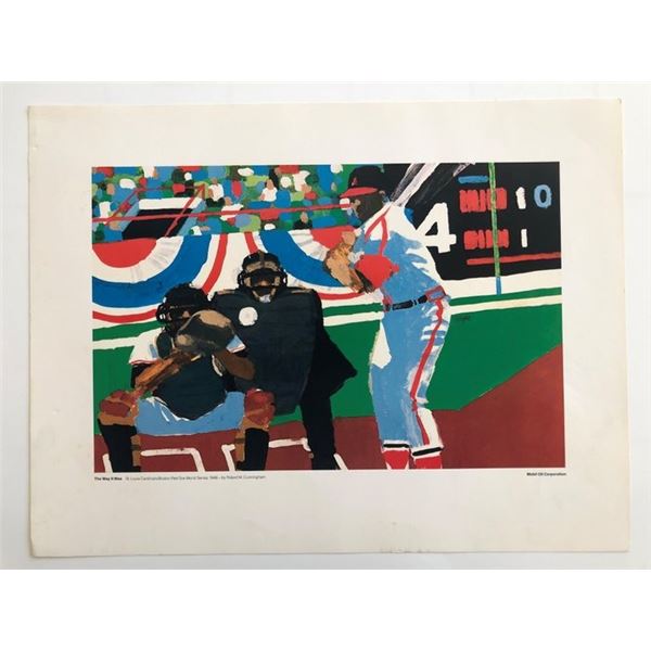 The Way It Was Art Series. St. Louis Cardinals - Boston Red Sox World Series, 1946 Print by Robert M