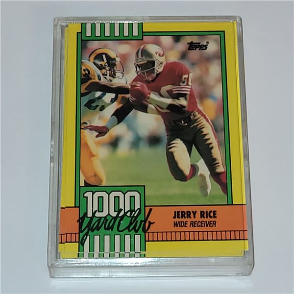 LOT OF 1000 YARD CLUB NFL CARDS IN HARD CASE