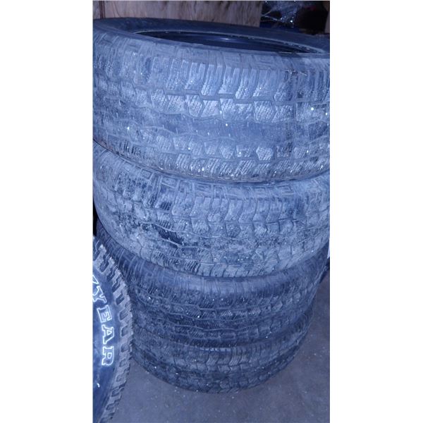 4 - 275/60/R20 HERCULES TIRES (APPROX. 25" LEFT)