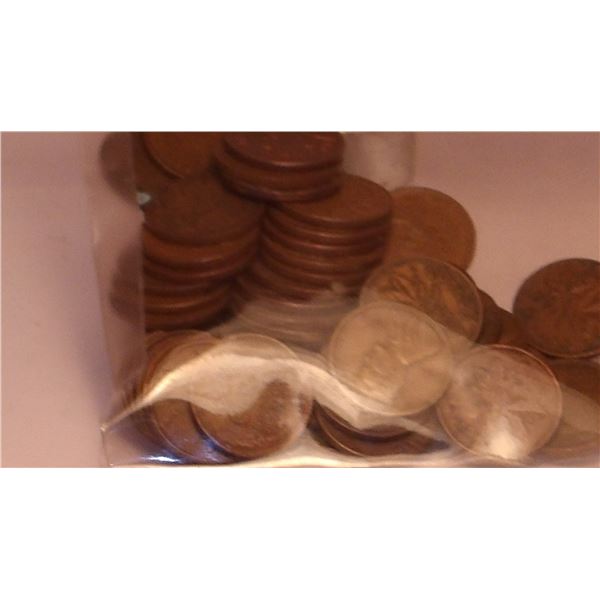 LOT OF USA LINCOLN & CANADA 50 LAST PENNIES
