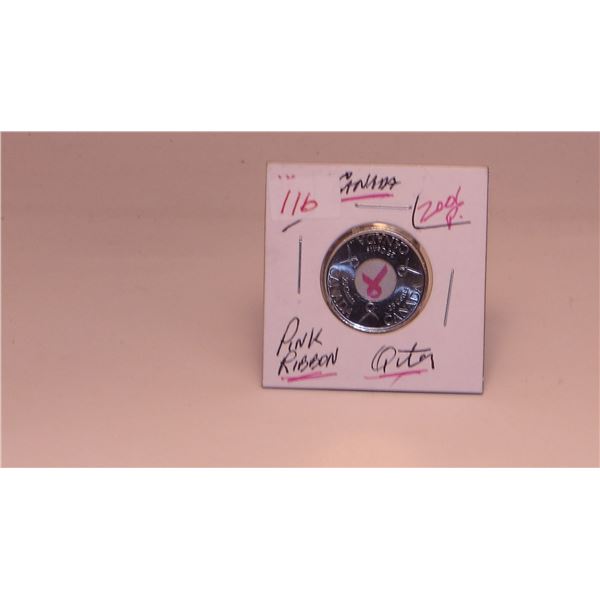 2006P PROOF PINK RIBBON CANADA QUARTER