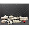 Image 2 : Multiple Dinnerware & Serving Pieces: Plates, Bowls, Teacups & Saucers, Tureens, etc Misc Sizes