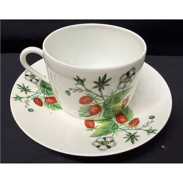 Limoges "Les Fruits Sauvages" Cup & Saucer