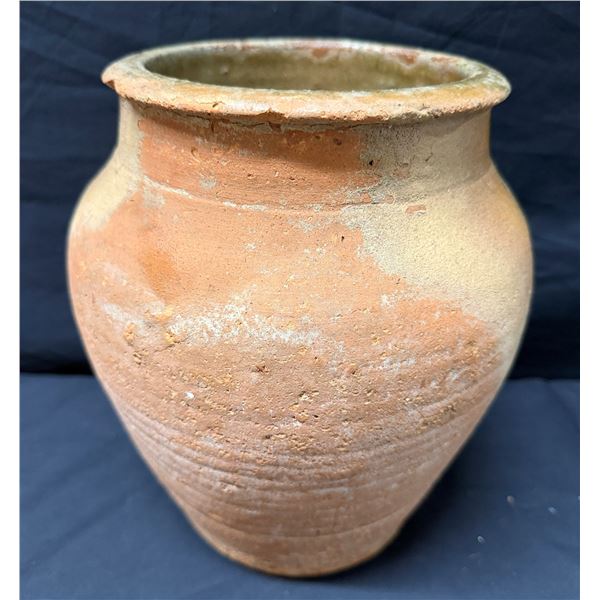 Japanese Ko-tanba Stoneware Jar From the Late Edo Period 9.5"H