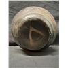 Image 6 : Ceramic Pot w/ Wide Rim, Textured Surface & Maker's Mark (Artist Unknown) 5.5" Dia, 6"H