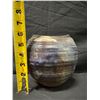 Image 7 : Ceramic Pot w/ Wide Rim, Textured Surface & Maker's Mark (Artist Unknown) 5.5" Dia, 6"H