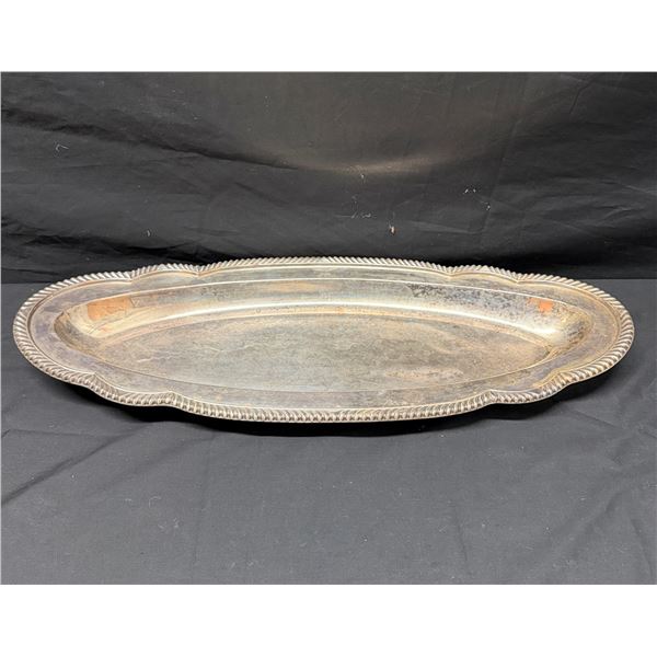 WWII USN Crest International Silver Plated Platter