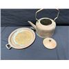 Image 7 : German Tea Set w/ Teapot Circa Late 20th C & 6 Italian Copper Measuring Cups w/ Maker's Mark