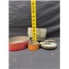Image 18 : Himalayan Singing Bowl (cracked), 2 French Copper Pans & Late Meiji Japanese Temple Lantern