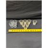 Image 11 : Multiple Glassware: Mid-Century Shot Glasses & Faceted Cocktail Glasses, Misc Sizes