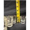Image 13 : Multiple Glassware: Mid-Century Shot Glasses & Faceted Cocktail Glasses, Misc Sizes