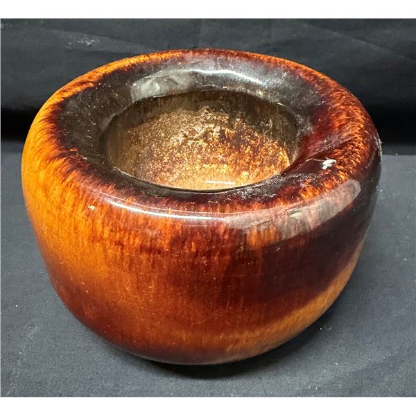 Ceramic Glazed Bowl Marked Alain Vogt 5" Dia, 3"H