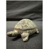 Image 12 : Qty 3 Carved Figurines: Soapstone Turtle, Bighorn Ram Fetish & Pipe Head, Misc Sizes