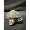 Image 13 : Qty 3 Carved Figurines: Soapstone Turtle, Bighorn Ram Fetish & Pipe Head, Misc Sizes