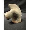 Image 8 : Qty 3 Carved Figurines: Soapstone Turtle, Bighorn Ram Fetish & Pipe Head, Misc Sizes