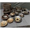 Image 1 : Mid-Century & Tenmoku Stoneware Bowls, Plates