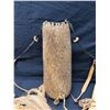 Image 4 : Multiple Woven Japanese Artifacts: Waraji Sandals, Drawstring Quiver & Rice Demon Mask, Misc Sizes