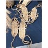 Image 5 : Multiple Woven Japanese Artifacts: Waraji Sandals, Drawstring Quiver & Rice Demon Mask, Misc Sizes