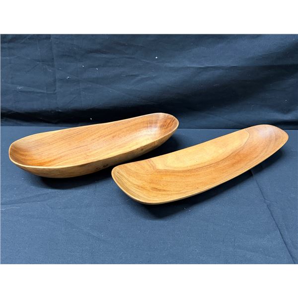Qty 2 Signed Milo Wood MCM Surfboard Trays