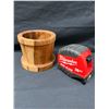 Image 2 : MCM Monkey Pod Crock Handcrafted in Kaunakakai Molokai 5" Dia, 4"H
