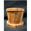 Image 3 : MCM Monkey Pod Crock Handcrafted in Kaunakakai Molokai 5" Dia, 4"H