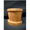 Image 4 : MCM Monkey Pod Crock Handcrafted in Kaunakakai Molokai 5" Dia, 4"H