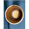 Image 6 : Carved Wooden Pot w/ Footed Base (Used as a Planter) 5.5" Dia, 6"H