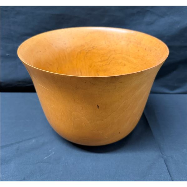 Signed Walt N. Mango Wood Calabash Bowl