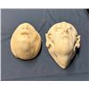Image 1 : Qty 2 Clay Mask Wall Hangings, Misc Sizes
