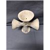 Image 3 : Vintage Mexican Black Pottery 4-Sided Wedding Bell 7" x 5"