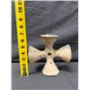 Image 8 : Vintage Mexican Black Pottery 4-Sided Wedding Bell 7" x 5"
