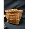 Image 3 : Multiple Wooden Bowls, Lidded Boxes, Woven Fiber Bowl, Japanese Spinning Top Game, etc Misc Sizes
