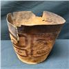 Image 11 : Qty 2 Woven Baskets: Large Pail & Small Bowl, Misc Sizes
