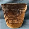 Image 12 : Qty 2 Woven Baskets: Large Pail & Small Bowl, Misc Sizes