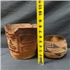 Image 17 : Qty 2 Woven Baskets: Large Pail & Small Bowl, Misc Sizes
