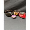 Image 2 : Qty 2 Ceramic Glazed Bowls & Ramekin Marked Handmade, Misc Sizes