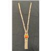 Image 1 : Multi-Strand Baltic Amber Necklace w/ Tassel & Sterling Silver 925 Clasp 34"L